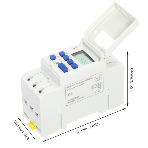 Digitaler LCD-Timer-Relais 16A AC 220V Wochenprogrammierbarer Stromschalter 1