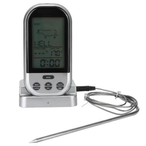 Digital Wireless Meat Thermometer with Probe for Accurate Cooking 1