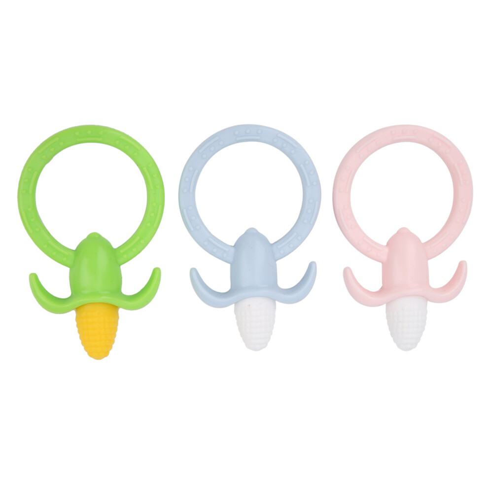 3pcs Silicone Baby Teether Set for Infants 7x11cm Soothing Toys