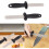 2Pc Double-Sided Diamond Files Sharpening Stone Tool 400/1000 Grit Ergonomic Handle For Chisel Scissor Blade Sharpener Hand Tools Black Silver 2