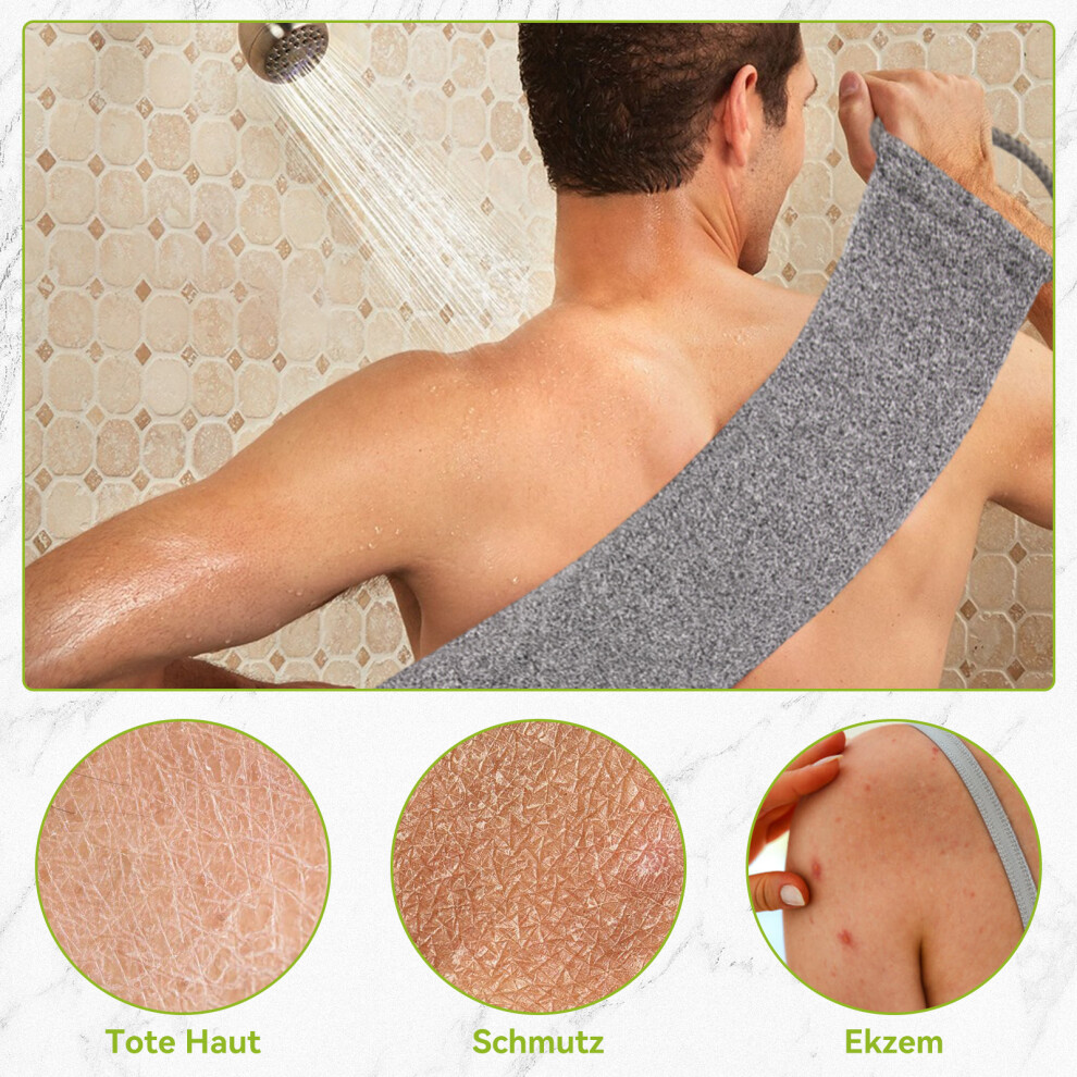 Clean Skin Dual-Sided Exfoliating Loofah Scrubber For Bathing Wide