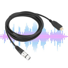 USB-A male zu XLR-Female Mikrofonkabel 200cm, UAC2.0, PVC