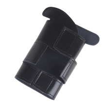 Trumpet Valve Guard PU Leather Protective Sleeve for Trumpet Black 12.5