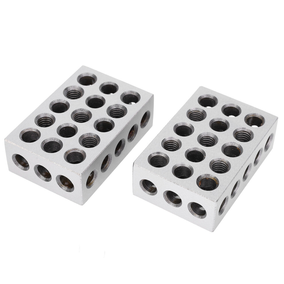 Precision 1-2-3 Block Set 23 Holes For Machining 0.0002In Accuracy 8111360842291