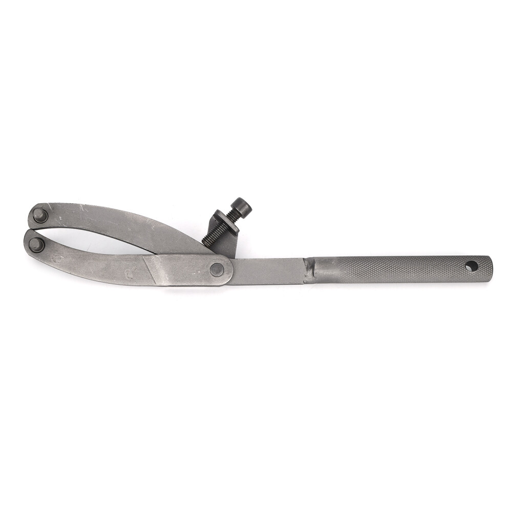 Adjustable Iron Spanner Wrench For Motorcycle Rotor And Sprocket, 11.5In Gray 7891360844785