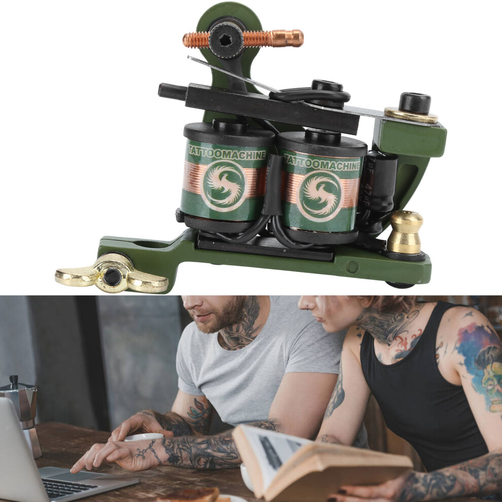 Portable Alloy Liner & Shader Tattoo Machine 22026-3, Strong Motor