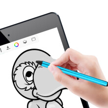 Dual-Kopf-Kapazitiver Touchscreen-Stift für Handys & Tablets – Blau