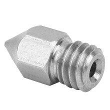 10Pcs Stainless Steel 3D Printer Nozzle Set, M6, 0.2-0.6mm, Silver