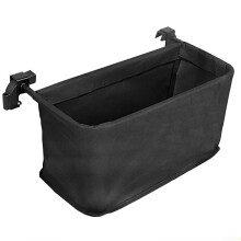Wagon Cart Tail Bag for Rear Storage Fits 8inch Foldable Carts with 1 5cm Tube (Black)