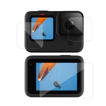 3pcs Tempered Glass Screen Protector for GoPro Hero 9 Black, 9H Hardness