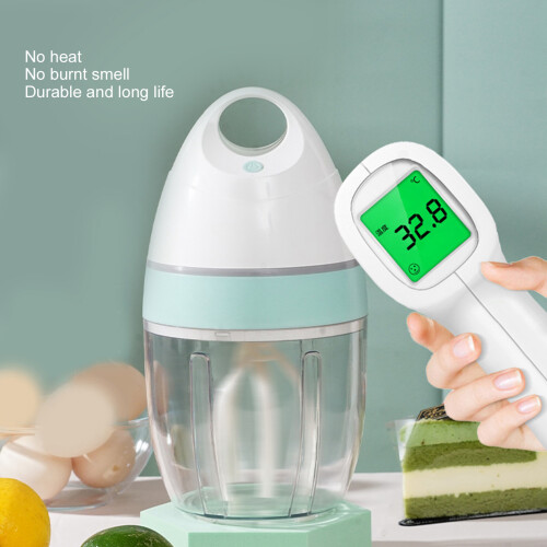 900ml Elektrischer Handmixer Eismaschine, 25cm, ABS Schwarz 2