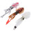 3 Stück Tiefsee Soft-Squid Köder – PVC, Braun/Pink/Weiß, 80g 1