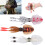 3 Stück Tiefsee Soft-Squid Köder – PVC, Braun/Pink/Weiß, 80g 8