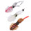 3 Stück Tiefsee Soft-Squid Köder – PVC, Braun/Pink/Weiß, 80g 7