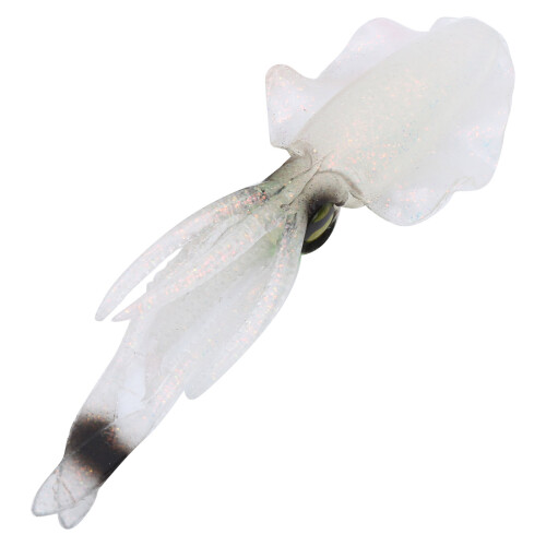3 Stück Tiefsee Soft-Squid Köder – PVC, Braun/Pink/Weiß, 80g 2