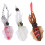3 Stück Tiefsee Soft-Squid Köder – PVC, Braun/Pink/Weiß, 80g 11