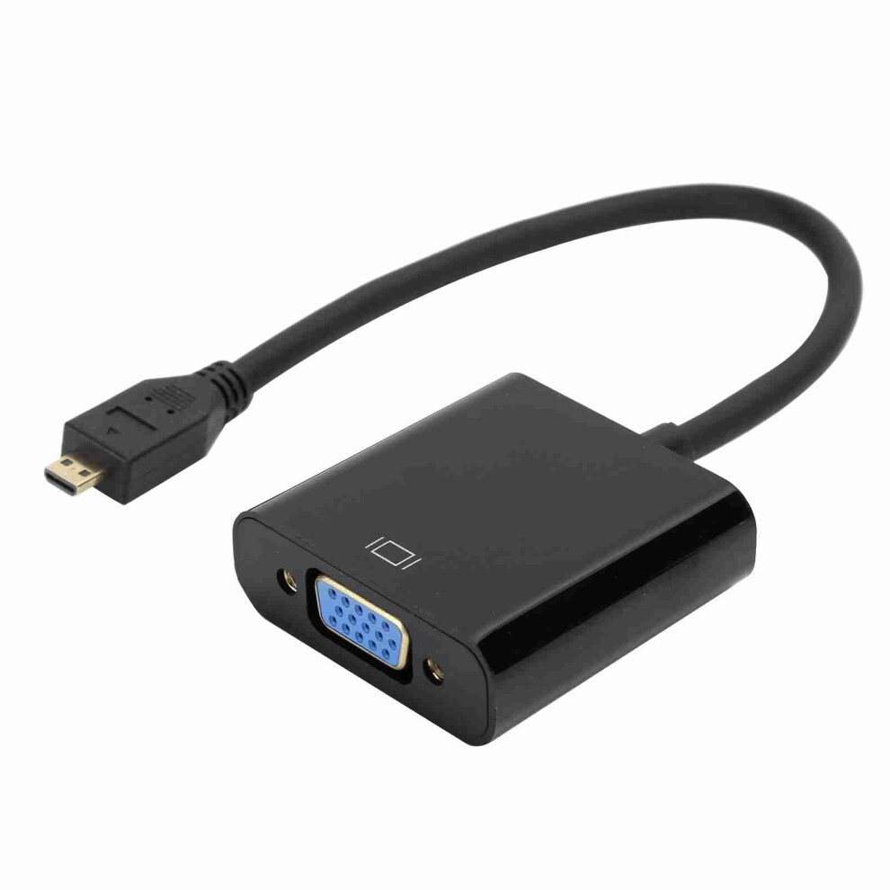 1080P Micro Hdmi To Vga Converter For Raspberry Pi 4B With Power Supply Support 9351360858321