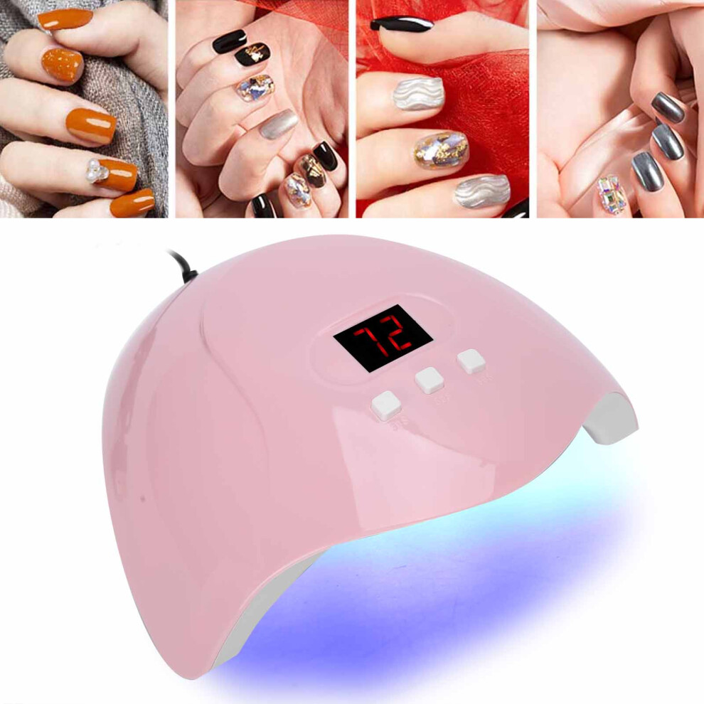 Light High-Speed 54W Uv Led Nail Dryer With Dual Source For Salons