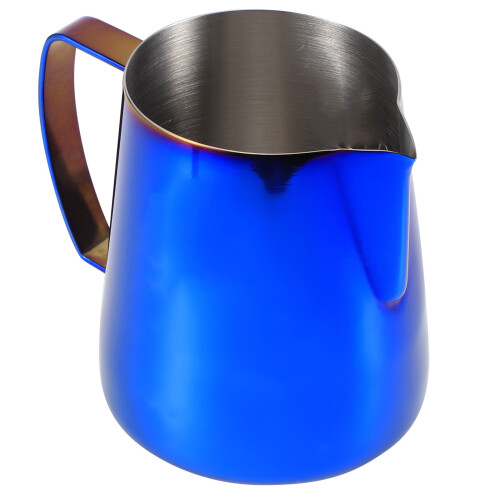 400ml Bunter blauer Edelstahl-Kaffeeschäumerohr, 11,2 x 9,5 cm 1
