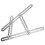 Stainless Steel Four-Sided Folding Measuring Ruler, Multi-Angle Template 12"x6.9" 2