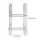 Stainless Steel Four-Sided Folding Measuring Ruler, Multi-Angle Template 12"x6.9" 6