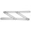 Stainless Steel Four-Sided Folding Measuring Ruler, Multi-Angle Template 12"x6.9" 4