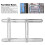 Stainless Steel Four-Sided Folding Measuring Ruler, Multi-Angle Template 12"x6.9" 5