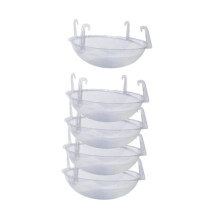 5x Hanging Flower Pot Tray with Hook Drip Tray Planter for Water Drainage Decoration Gardening Supplies Plant Water Drip