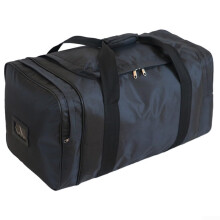 Waterproof Camping Storage Bag, 1680D Oxford Cloth, Shoulder Strap, Large Capacity, Black
