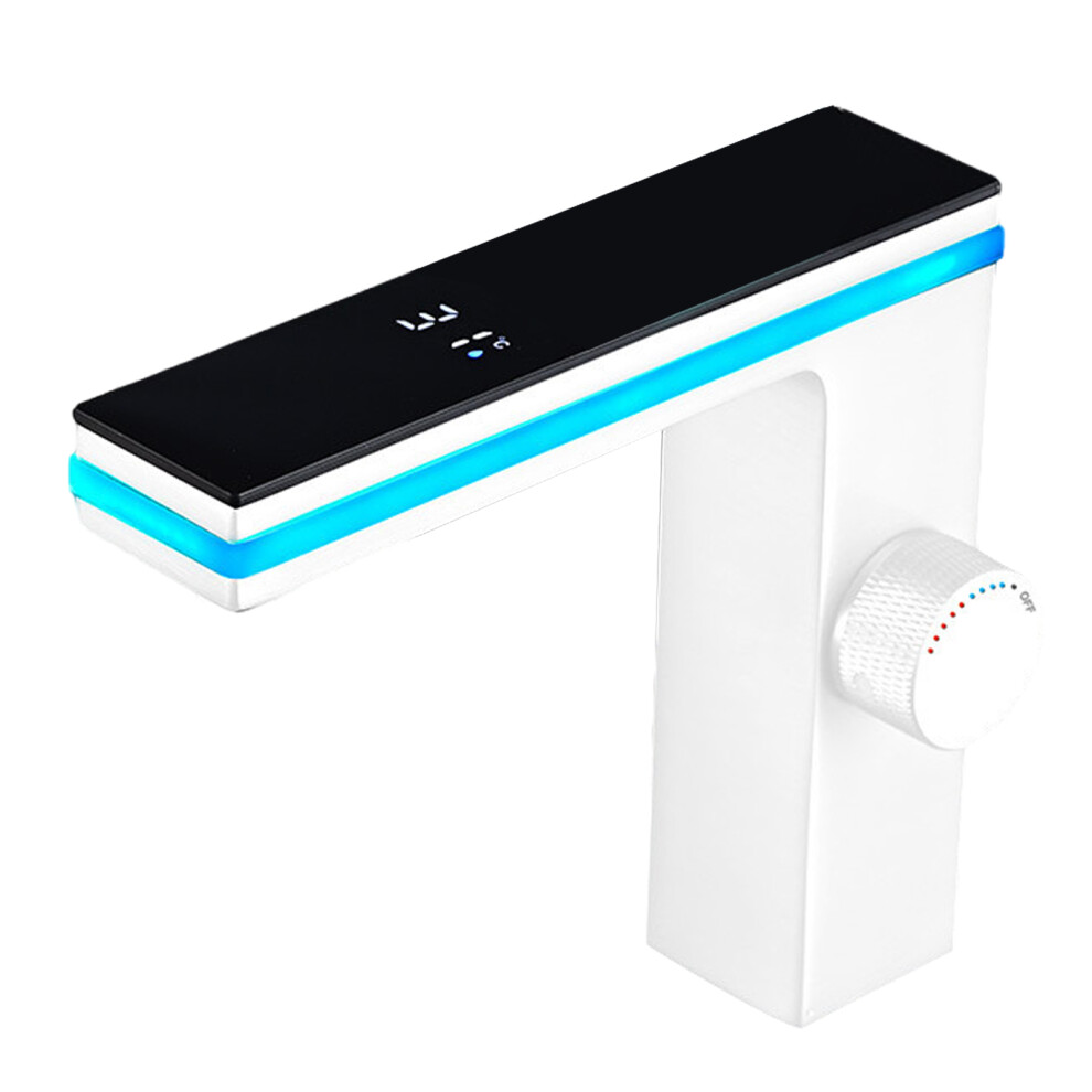 (type2, 60cm water pipe) Aluminum Digital Display Washbasin Faucet With Ambient Lighting For-image-OPC-PMYHCWN-NEW