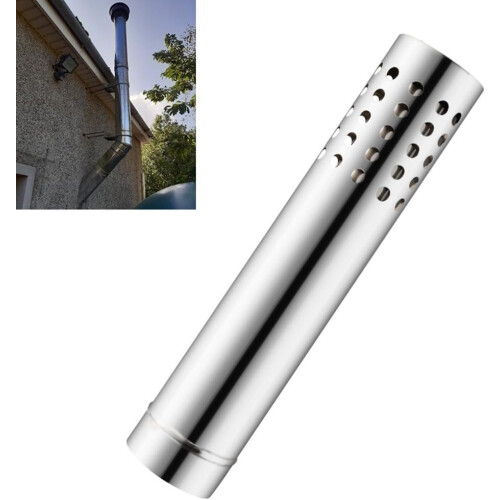 Antiwind Flue Pipe 50cm Stainless Steel Accessory for Campfire Setup 2
