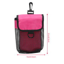 Leichtes Outdoor-Tauchnetz mit Schnalle, rosa Rot