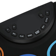 Portable Electronic Drum Pad with 9 Colorful Pads and USB Power Option