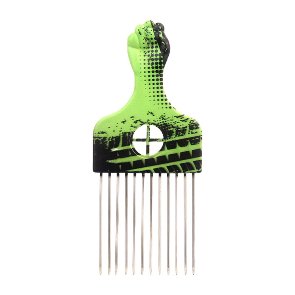 Unisex Metal Pick Comb Afro Comb Metal Hair Hair Styling Stainless Steel Pick Hairdressing Styling Tool Stainless Steel Style5