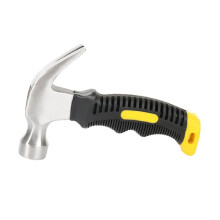 160mm Mini Claw Hammer, Small Hammer for Construction, Demolition, Prying, Splitting, Tearing Wood, Black, Rubber Handle