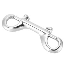 Silber Doppel-End Clip-Haken aus Edelstahl - 90 mm für Tauchen