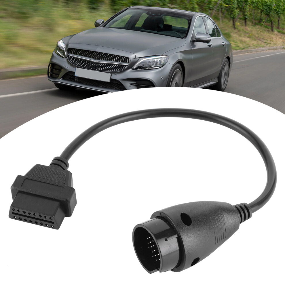 Professional 38 Pin To Obd2 Diagnostic Cable For Mercedes Benz Black 7891360882558