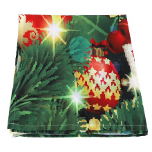 Waterproof Christmas Curtain Decor 150x166cm Polyester Holiday Living Room