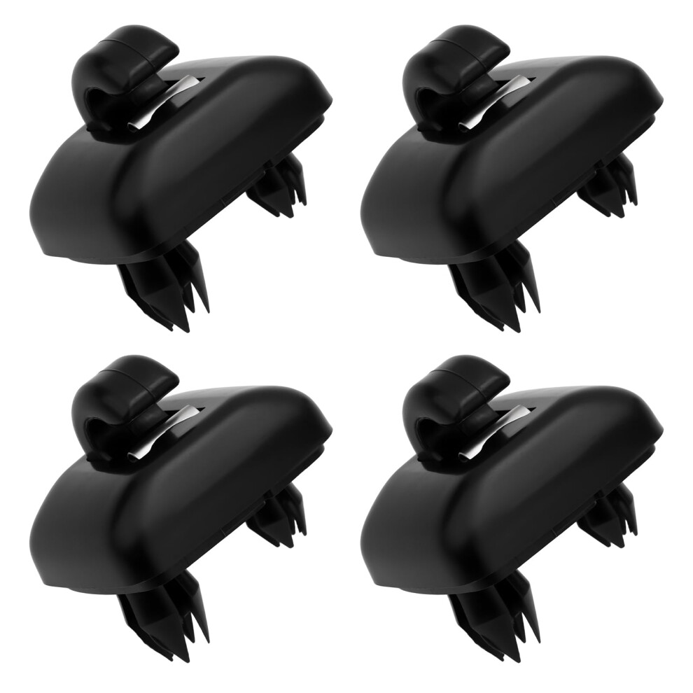 4Pcs Auto Sun Visor Clip Hook Bracket Hanger 8U0857562 Compatible With Skoda Black 9323874953281
