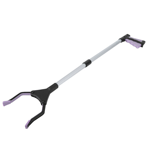 Portable Folding Picker Tool Purple Handle for High and Tight Spaces 1