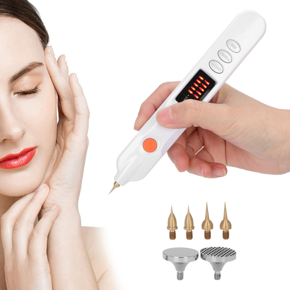 White Usb Rechargeable Freckle Mole Removal Pen, 600Mah,