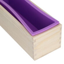 Selbstgemachte Seifenkerze Brotteigform-Set, lila, 28,2x8x9cm