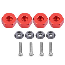 Aluminiumlegierung 5-12mm Rad Sechskant Nabenadapter für WPL 1634 RC LKW Rot
