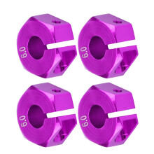 Universeller 12mm Radaching-Hub-Adapter für RC-Autos Lila Passend für HSP Sakura 1/10