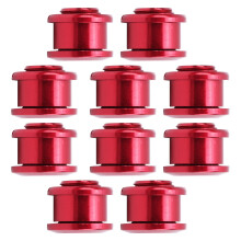 10Pcs Aluminum Alloy Chainring Bolts 4.9mm Red for Mountain & Road Bike