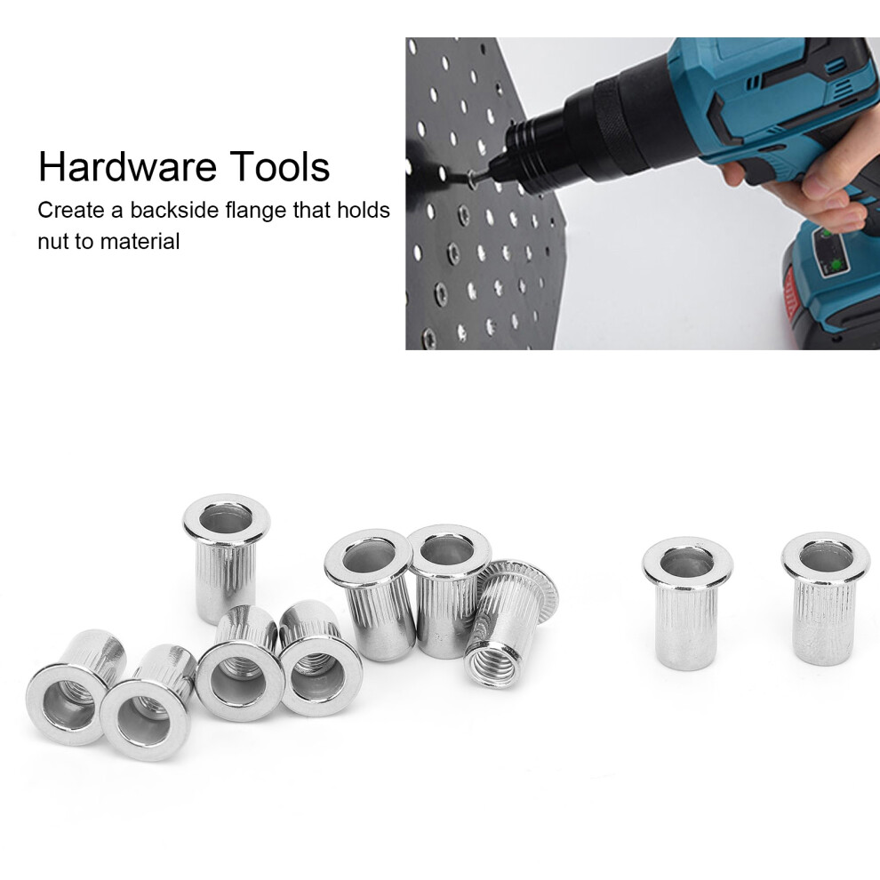 Industrial 50Pcs Stainless Steel M5 Rivet Nut Ribbing Fasteners 4941360896499