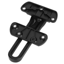 Edelstahl-Anti-Diebstahl-Türschloss Riegel 10,5x6,2cm Mattschwarz