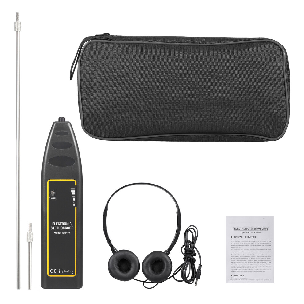 Car Electronic Stethoscope Sound Diagnostic Tool, 100Hz-10Khz, Black 8161360897432