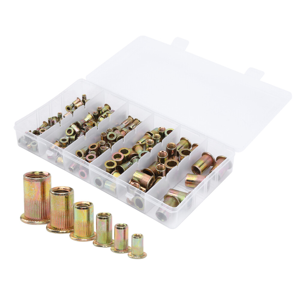 Zinc Alloy Rivet Nut Insert Set - 150pcs M3 M4 M5 M6 M8 M10 Fastener Kit-image-OPC-PMYJ8HY-NEW