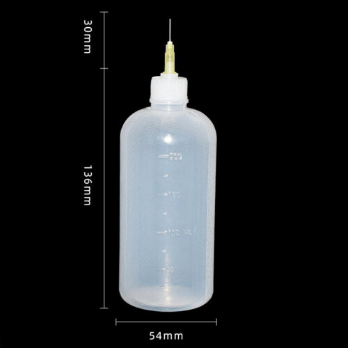 200ml Dropper Bottles for Ink Tip Glue Bottle with 2